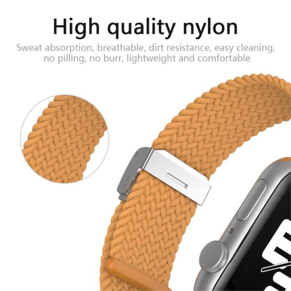 Apple Watch (41mm) cool nylon watch strap - Rainbow Color For Sale