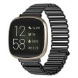 Fitbit Sense 2   Versa 4 hollow style stainless steel strap - Black Sale