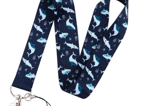 Universal shark pattern phone lanyard - Blue Shark Online Sale