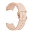 Silicone soft watch strap for Samsung Galaxy Watch 4 device - Pink Fashion