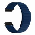 Garmin Fenix 7S   6S   5S Watch Band Replacement Magnetic Flexible Strap with 20mm Bump Resistant Connector - Dark Blue For Cheap