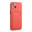 Card holder cover for iPhone 13 - Coral Online now