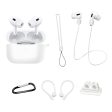 AirPods Pro 2 silicone cover with accessories kit - White For Sale