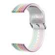 22mm Universal rainbow color silicone watch strap - Transparent Rainbow For Sale