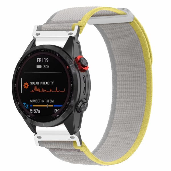 Garmin Fenix 7   Fenix 6 GPS   Fenix 5 Trail Loop Strap Nylon Watch Band - Beige+White Online