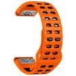 Garmin Fenix 8 51mm   Enduro 3   Enduro 2 Silicone Watchband Quick Release Buckle Dual Color Watch Strap - Orange+Black Discount