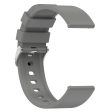 20mm Universal silicone strap with stainless steel buckle - Grey Online