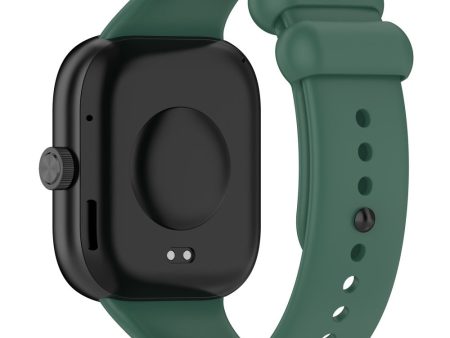 Xiaomi Redmi Watch 4   Mi 8 Pro Silicone Watch Band with Black Buckle - Dark Green Cheap