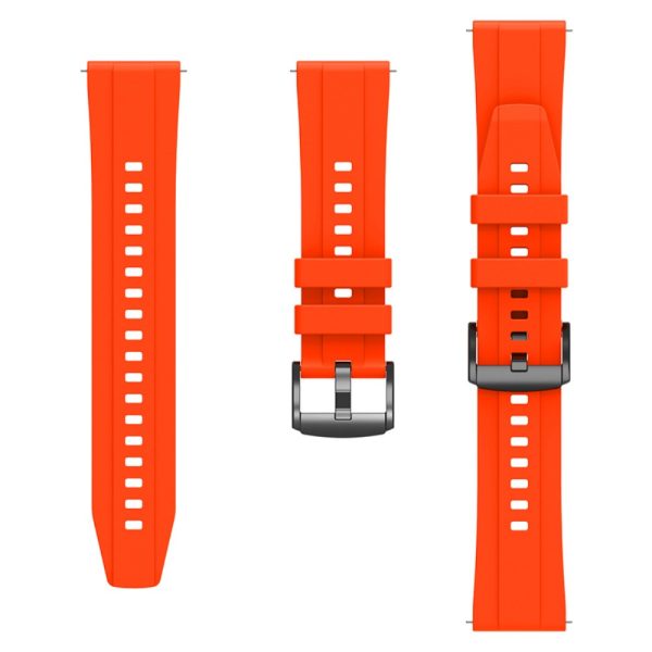 Huawei Watch GT 4 46mm Smart Watch Band 22mm Silicone Strap Replacement - Orange on Sale