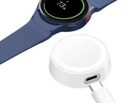 Portable Magnetic Wireless Charger Samsung Galaxy Watch Series - White Online Hot Sale