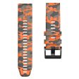 22mm silicone watch strap for Garmin and Coros watch - Camouflage Orange Online Hot Sale