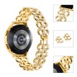 Samsung Galaxy Watch 6   6 Classic rhinestone décor metal strap with connector - Gold Online