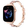 Leopard Print Band Apple Watch 49mm   45mm   44mm   42mmm Metal Strap - Rose Gold For Cheap