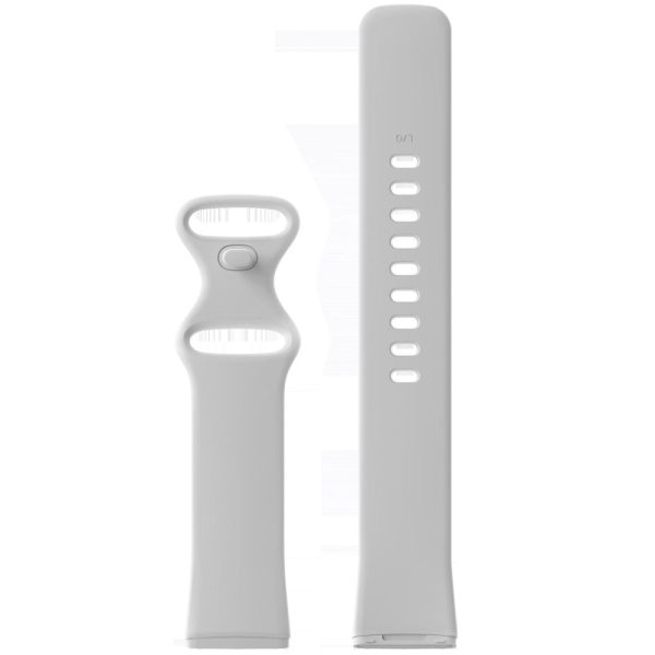 Fitbit Sense 2   Versa 4 silicone watch strap - White Size: L Cheap