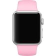 Apple Watch Series 4 44mm soft silicone watch band - Dark Pink on Sale