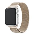 Apple Watch 38mm unique stainless steel watch band - Champagne Silver For Discount