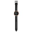 Garmin Vivoactive 3   Vivomove HR cowhide leather watch band - Black Cheap