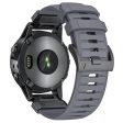 Garmin Fenix 3   5   5X   6X   7X Replacement Strap 22mm Universal Smart Watch Fluorubber Wrist Band - Grey Online now