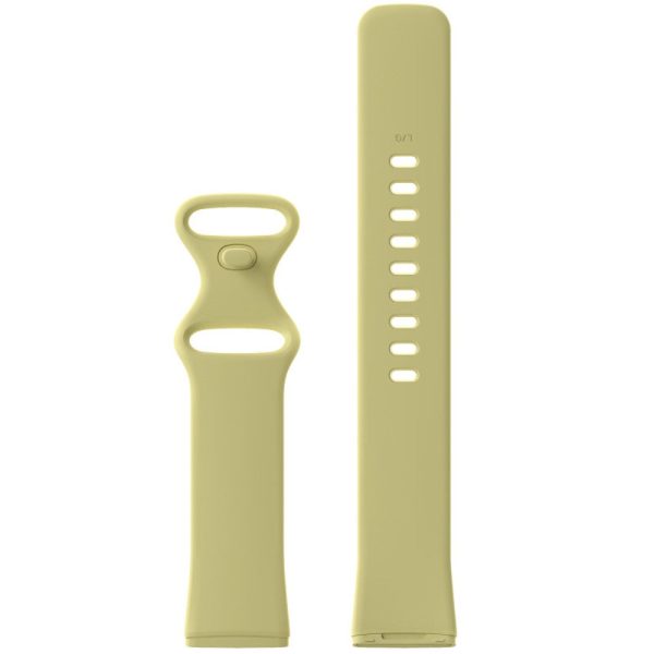 Fitbit Sense 2   Versa 4 silicone watch strap - Yellow Size: S Online Hot Sale