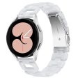 Huawei Watch 2   GT 2 42mm   GT 3 42mm D-Shape Strap Resin Smart Watch Band - Pearl White Online Hot Sale