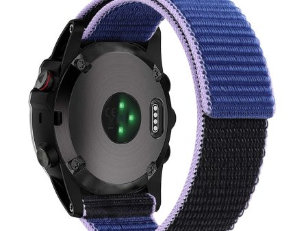 Nylon loop strap for Garmin   Amazfit and Coros watch - Blue   Black Online