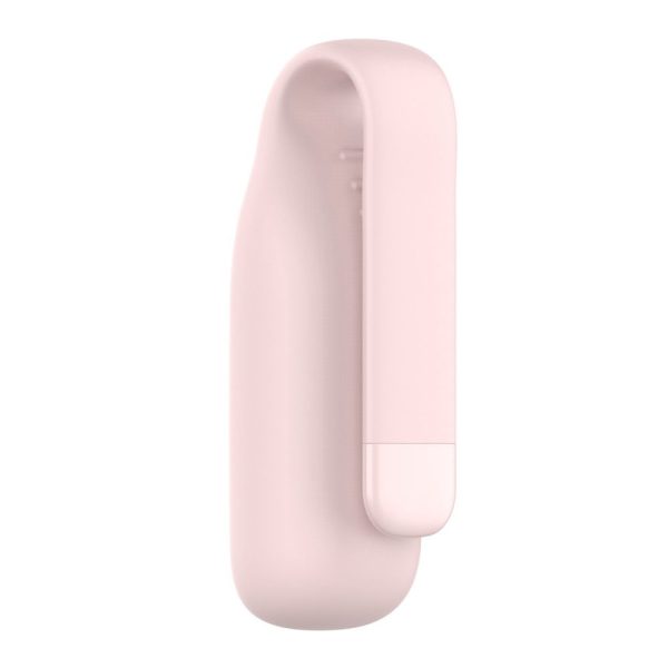 Fitbit Luxe silicone cover with clip holder - Pink Hot on Sale