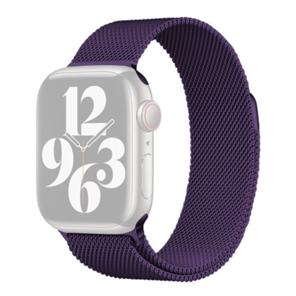 KALEBOL KLB-ML-001 Apple Watch Series 41mm   40mm   38mm Milanese Metal Watch Band - Purple Cheap