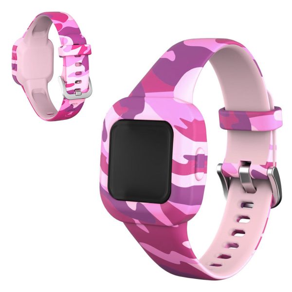 Garmin Vivofit Jr 3 pattern in silicone watch band - Camouflage Pink Online Hot Sale