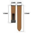 22mm Universal genuine leather strap - Black Supply