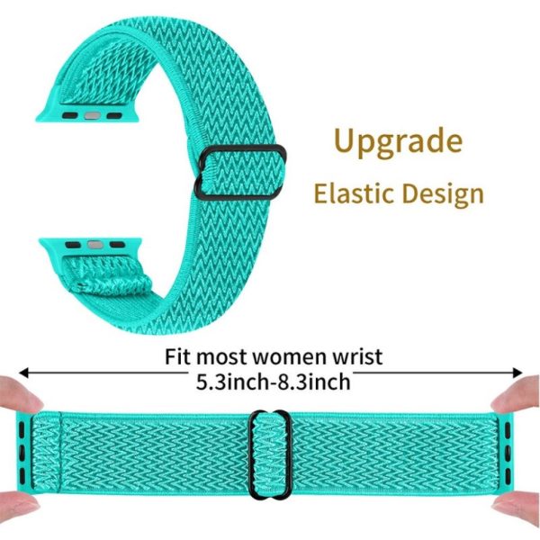 Apple Watch 42mm - 44mm nylon design watch strap - Mint Green For Cheap