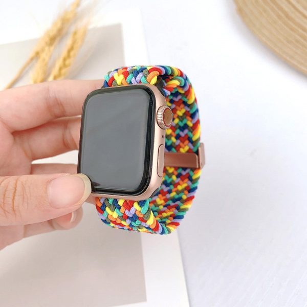 Apple Watch Series 41mm   40mm   38mm Nylon Strap Replacement - W-shape Colorful Online