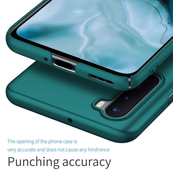 Anti-scratch PC Case for OnePlus Nord, Slim Fit Comfortable Touch Feeling Solid Color Cell Phone Back Cover - Green Online