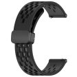 22mm simple silicone strap for Samsung and Huawei watch - Black Supply