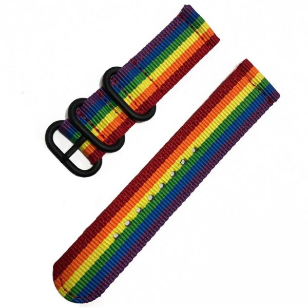 24mm nylon strap for Suunto and Fossil watch - Rainbow Sale