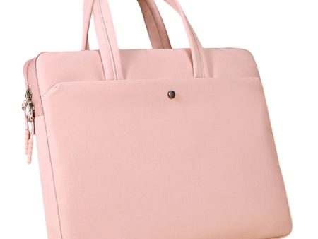 C81-13-13.3   Laptop Case Portable Notebook Bag with Plush Lining Businees Storage Bag - Pink on Sale