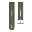 24mm rhombus style silicone strap for Suunto and Fossil - Army Green For Cheap