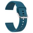 Fitbit Sense 2   Versa 4 simple silicone watch strap - Dark Green Supply