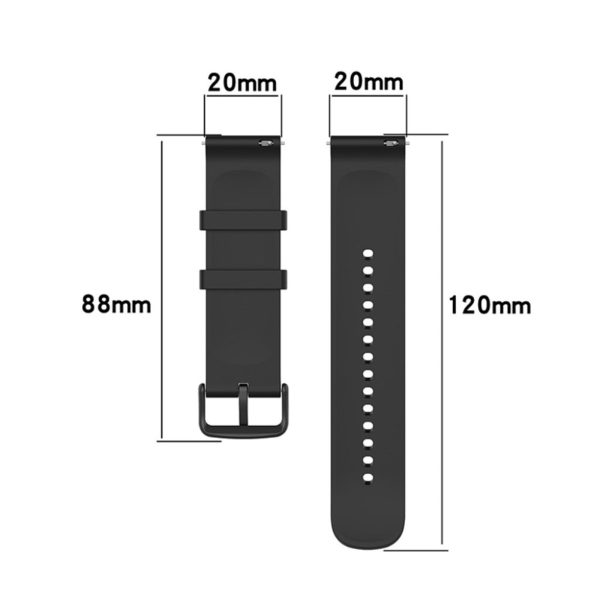 20mm Universal silicone replacement watch strap - Pink Online Hot Sale