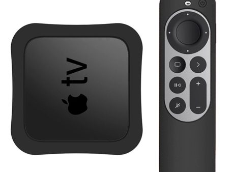 Apple TV 4K (2021) set-top box + controller silicone cover - Black Online Hot Sale