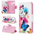 Wonderland Samsung Galaxy A20e flip case - Vivid Butterflies For Cheap