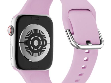 KALEBOL Apple Watch Series 41mm - 40mm - 38mm Universal Silicone Watch Strap - Light Purple Hot on Sale