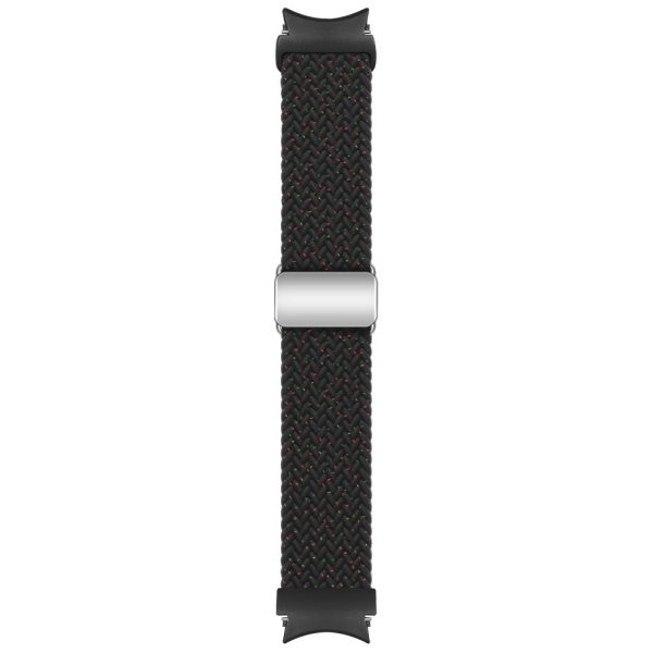 Samsung Galaxy Watch 20mm Braided Watch Band Magnetic Strap - Starlight Black Discount