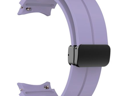 KALEBOL Samsung Galaxy Watch 20mm Silicone Watch Strap Magnetic Buckle - Purple Fashion