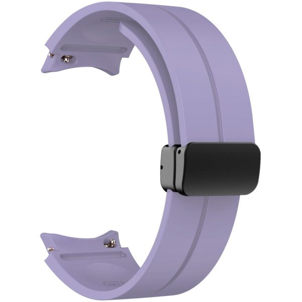 KALEBOL Samsung Galaxy Watch 20mm Silicone Watch Strap Magnetic Buckle - Purple Fashion