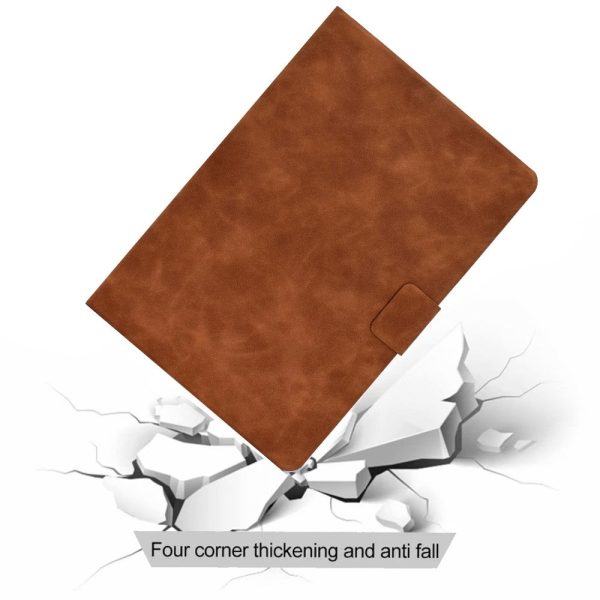 Amazon Kindle 11th Gen (2022) Folio Stand Leather Tablet Case - Brown with Card Holder and Magnetic Cover Online now