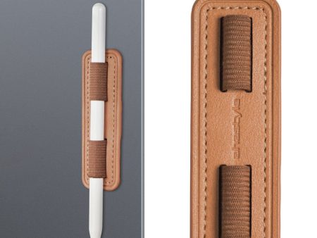 Apple Pencil leather pen sleeve - Brown Online Sale