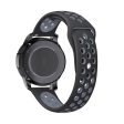 Samsung Gear S3 hollow two-tone silicone watch strap - Dark Grey   Black Online Sale