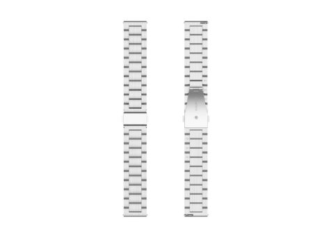 20mm Universal glistening stainless steel  watch strap - Silver on Sale