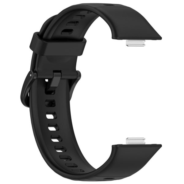 Huawei Watch Fit 3 Silicone Strap Sport Watchbands Replacement - Black Cheap