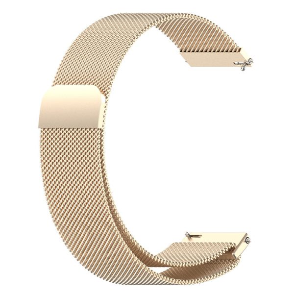 22mm Universal milanese stainless steel watch strap - Champagne Gold Online Sale